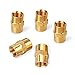 PowRyte Elite Solid Brass Fiting, Female Coupling Set - 1/4-Inch NPT x 1/4-Inch NPT, 5-Pack