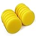 Sunnyglade 12 Pack Wax Applicator Pad 4-inch Super Soft Car Cleaning Yellow Round Car Foam Sponge Foam Applicator Pad, Pack of 12