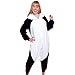 Funziez! Adult Onesie Halloween Costume - Animal and Sea Creature - Plush One Piece Cosplay Suit for Adults, Men and Women Panda