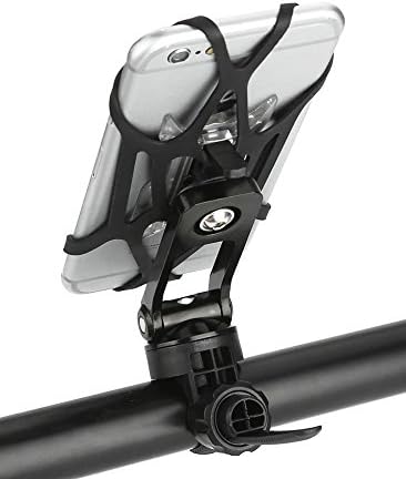 Universal Bike Mount, FARROVA Bike Phone Mount Bicycle Holder for Android iOS GPS Smartphone other Devices, with One-button Released, Rubber Strap, 360 Degrees Rotatable, Shock-Protected!