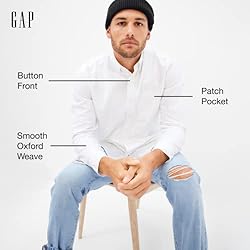 GAP Mens Long Sleeve Oxford Button Down