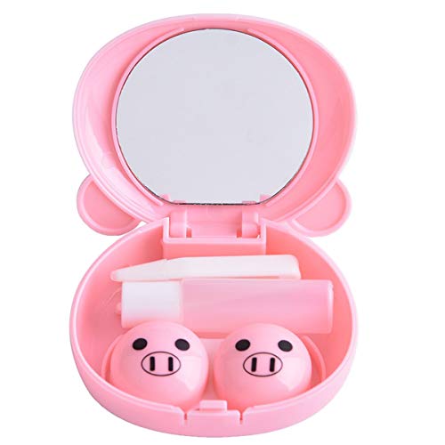 BONAMART ® Cute Travel Contact Lens Case Kit Holder Mirror Box - Thumbnail 2