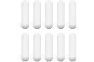 EQUTY BAYMERS 10 Pcs 30mm(1.18 inch) Magnetic Stir Bar,PTFE,White