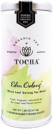 Eden Oolong - Organic Oolong Tea [Large Leaf Oolong Tea Blend Pyramid Tea Bags, No Flavorings, Gluten Free, Non-GMO]