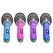 Novelty Place 12-Piece Inflatable Microphones - Assorted Colors, Giant Blow-Up Rock Star Microphones for 80s, 90s Musical Concert Party Favors (10 Inches)