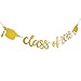 2019 Graduation Party Decorations,Gold Glittery Class of 2019 Banners and Gold Glittery Circle Dots Garland- Graduation/Grad Party Decorations