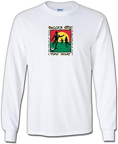 Pure Sport Long Sleeve Soccer Reggae Style Tee-adult-medium