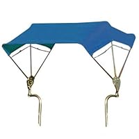 All States Ag Parts SNOWCO 3-Bow Tractor Canopy with Frame Fender Mount 48" - Blue