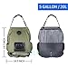 PGYFIS Camping Shower Portable Shower for Camping Outdoor Shower Solar Shower Bag 5 gallons/20L for Outdoor Traveling Hiking (Army Green)