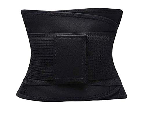 B07NVRBYYTAdjustable Women's Waist Trainer Belt-Waist Cincher Trimmer Slimming Body Shaper Belt Sport Girdle Belt,Black LARGE