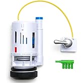FLUSH-N-SAV 3 Inch Dual Flush Valve Conversion Kit with Handle, Adjustable Overflow Tube & Overflow Water Conserver
