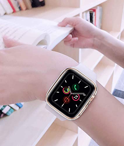 LOBKIN 8 Pack Apple Watch Cases Series 2 Series 3 case with Built-in HD Clear Ultra-Thin TPU Screen Protector Cover Compatible for Apple Watch Series Smartwatch Cases [ Women ] (38MM)