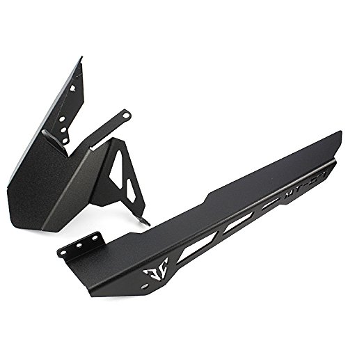 FATExpress for 2014-2017 Yamaha FZ07 MT07 Motorcycle Aluminum Rear Mudguard Fender Tire Hugger Chain Guard Cowl MT FZ 07 FZ-07 MT-07 2015 2016 (Black) - Thumbnail 4