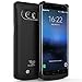 Galaxy S7 Edge Charger Case, SAVFY 5200 mAh Portable External Backup Battery Charger Cover Case Pack for Samsung Galaxy S7 Edge Rechargeable Power Bank Case (Black)