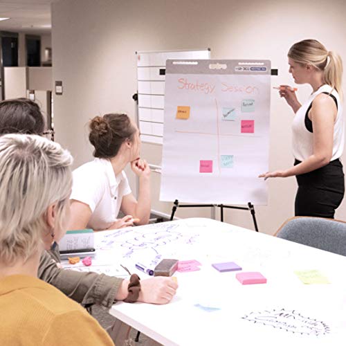 Redi-Tag Extra Xtra Easel Meeting Pad, Sticky Wall Pad/Easel Pad, Hang Vertical or Horizontal, White, 25" x 30", 30 Sheets/Pad, 2-Pack (10063)