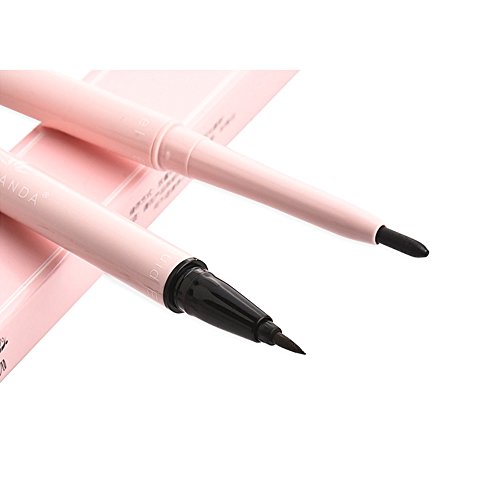 Eyeliner, Liquid Eyeliner- Waterproof Eyeliner Black Eyeliner Eye Pencil Quick-drying Eye Liner Hard-headed Not Blooming Lasting Smooth Eyeliner (Duo Eyeliner)