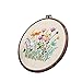 Embroidery Kits with Colorful Flower and Plant Designs; Embroidery Starter Sets with Patterns – Perfect Embroidery Beginner Kit with Hoop, Threads, Tools and Stamped Cloth