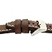 Tech Swiss LEA1555-22 22 mm leather calfskin brown watch band.