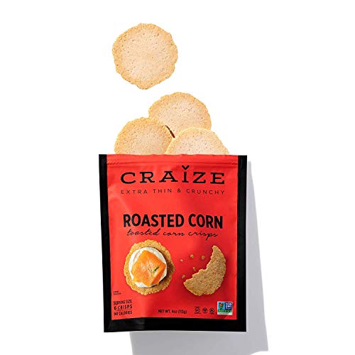 Craize Extra Thin & Crunchy Toasted Corn Crisps Healthy Vegan All