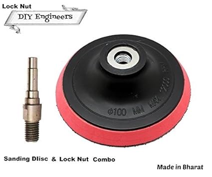 DIY Engineers Sanding Disc 5 Inch With Lock Nut For Grinder/Drill