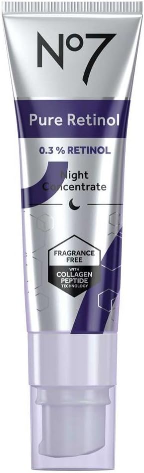 No7 Pure Retinol Night Concentrate 0.3% 30ml Fragrance Free