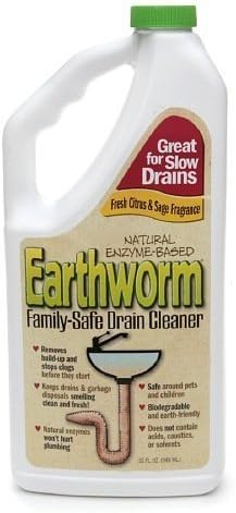 Earthworm Natural Enzyme-Based Family-Safe Drain Cleaner 32 fl oz by Earthworm