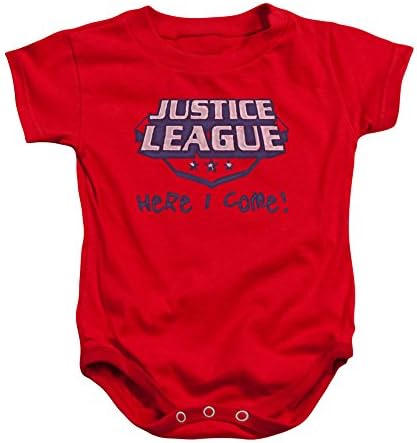Simply Superheroes Unisex-Baby Justice League Here I Come Infant Onesie