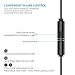 Honstek X1 in-Ear Headphones with Mic and Remote Control, 3.5mm Comfort Fit Earbuds with Stereo Bass, Clear Sound for iPhone 6S/6S Plus iPad and Android (Black)