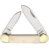 Marbles MR580 / PK352WH Canoe White Smooth Bone Folding Knife