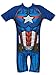 Marvel Boys Avengers Swimsuit Captain America Costume Rash Guard Multicolored 4