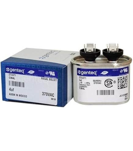 4 uf MFD 370 VAC Replacement Oval Run Capacitor # C304L