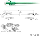 C2G 0.9M CAT6A Slim Flexible Ethernet Cable 10Gbps Green Router Modem Gaming view 2