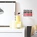 Wall Mounted Clear Acrylic 12 Slot Cylindrical Makeup Storage / Brow Pencil Mascara Organizer Rack