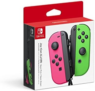 Amazon.com: Nintendo Joy-Con Controller Pair Neon Red/Neon Blue