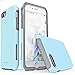 TEAM LUXURY Case for iPhone se (2022/2020), iPhone 8, iPhone 7 case - Shockproof Slim Protective Cover Compatible with Wireless Charging - (Sky Blue)