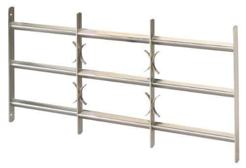 Alberts 553630 Window Grille Amsterdam | extendable | electrogalvanised Blue | 450 x 1000-1500 mm