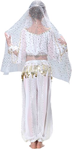 Fairycece Top Model Dance For Girls 3T 4T 4 White