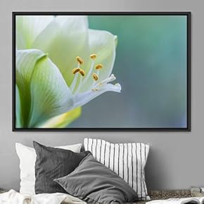 signwin Framed Canvas Wall Art Bright Flowers Closeup...