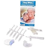 #1 Dr. Rated Best Professional Brilliant Bright Smile Teeth Whitening At Home Kit. Bonus Free Teeth Whitener Pen ($15 Value) 5 Xl Syringe, 1 LED Light and 1 Extra Soft Power Tray! Made in the USA