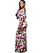 BIUBIU Women's Elegant Off Shoulder Floral Party Bodycon Maxi Dress S-3XL