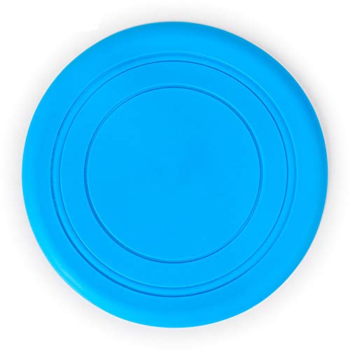 VizGiz 4 Pack Dog Flying Disc Toy Pet Fly Frisbee Toys Soucer Pet Training Supplies Outdoor Indoor Soft Rubber 18cm Non-Toxic Health Interactive Flyer Tooth Resistant Random 4 Colors - Thumbnail 4