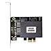 xqjtech-diewu 6Gbps PCI Express PCIE pci-e to 2 Port SATA 3.0 Ports Expansion Controller Riser Post Card Adapter (SATA-T2)