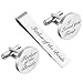 Father of the Bride Cufflinks & Tie clips Father of the Bride Gifts I Loved You First Wedding Tie Clips Bar Tack (Cufflinks & tie clip)
