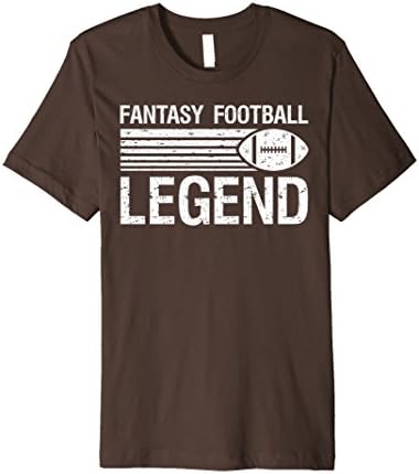 Mens Fantasy Football Legend T-Shirt Large Brown