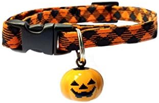 Halloween Cat and Kitten Safety Breakaway Collar With Pumpkin Bell