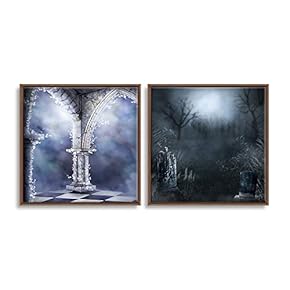 Framed Dreamscape Home Artwork for Living Room Bedroom x2 Panels