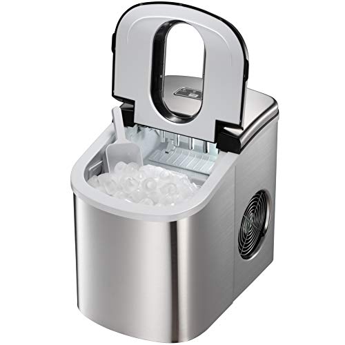 image for Joy Pebble Countertop Ice Maker Machine, 9 Cubes Ready in 6-8 Minutes,