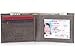 Alpine Swiss Mens Top Grain Leather Slimfold Wallet Gray