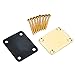 Guitar Neck Plate Gold Color with 8 Golden Screws