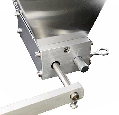 Grain Mill Grinder – 2 Stainless Steel Roller & Aluminum Manual Hand Crank for Barley & Wheat Malt Homebrew Beer Crusher - Thumbnail 2